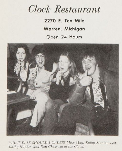 Clock Restaurant - 1977 Yearbook A